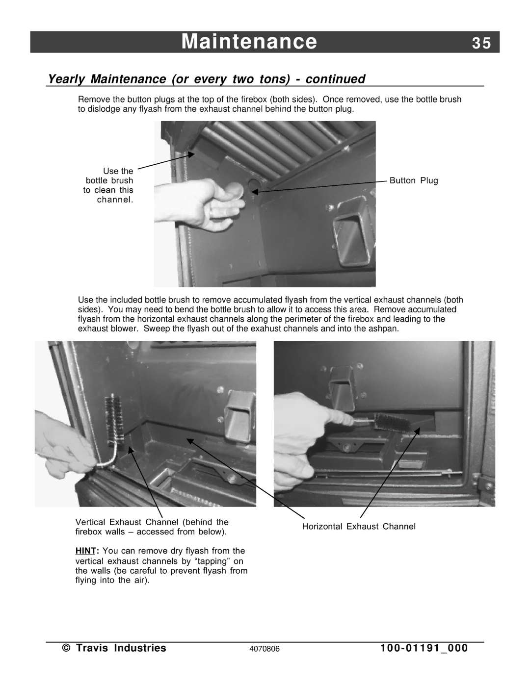 Avalon Stoves Arbor PS manual Maintenance3 