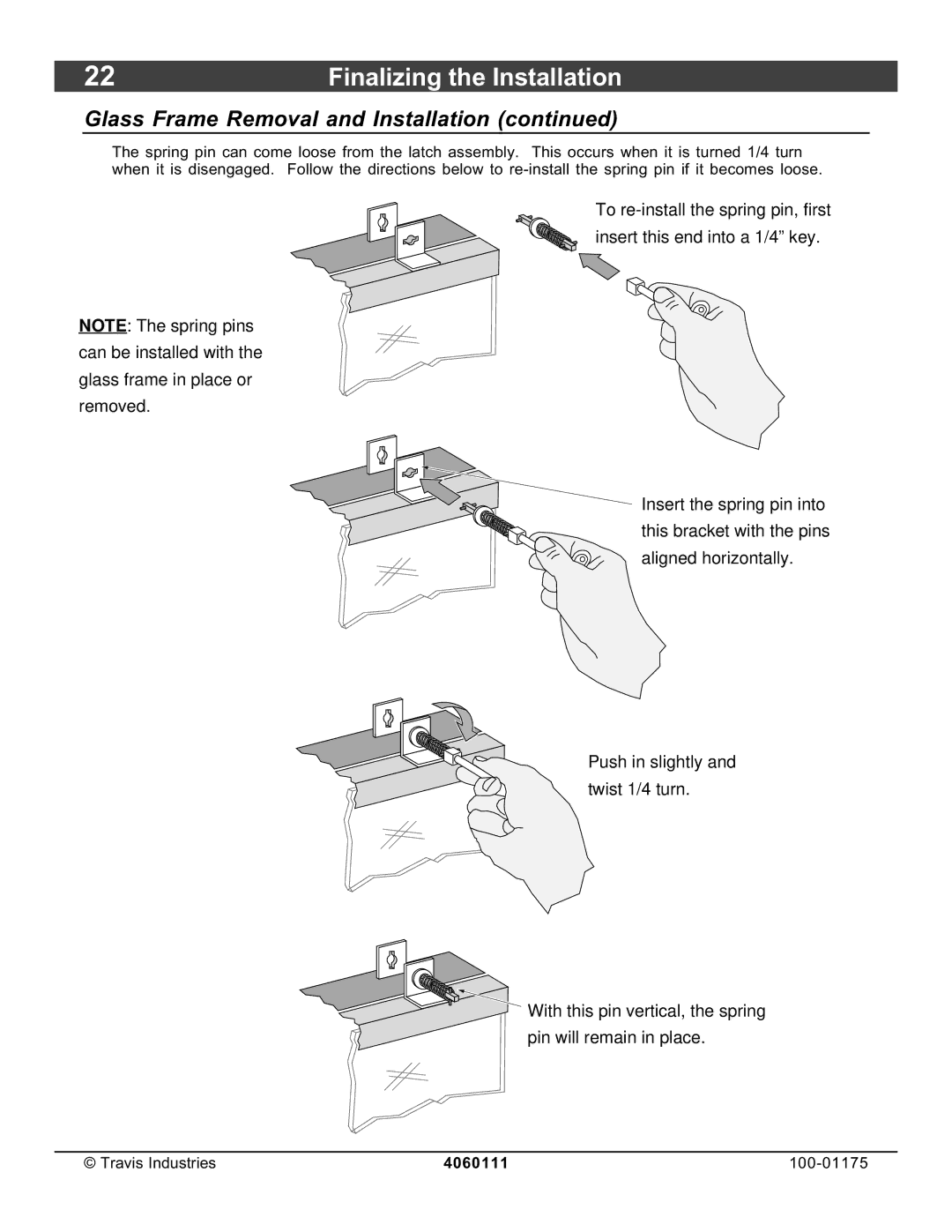 Avalon Stoves DVS Insert EF II owner manual Finalizing the Installation 