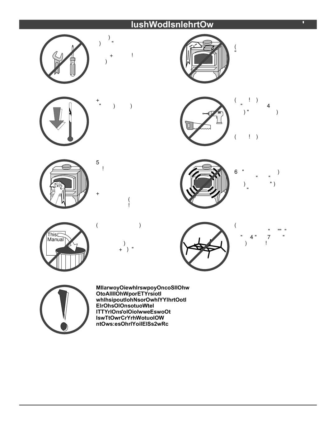 Avalon Stoves Flush Wood Insert owner manual This Manual 