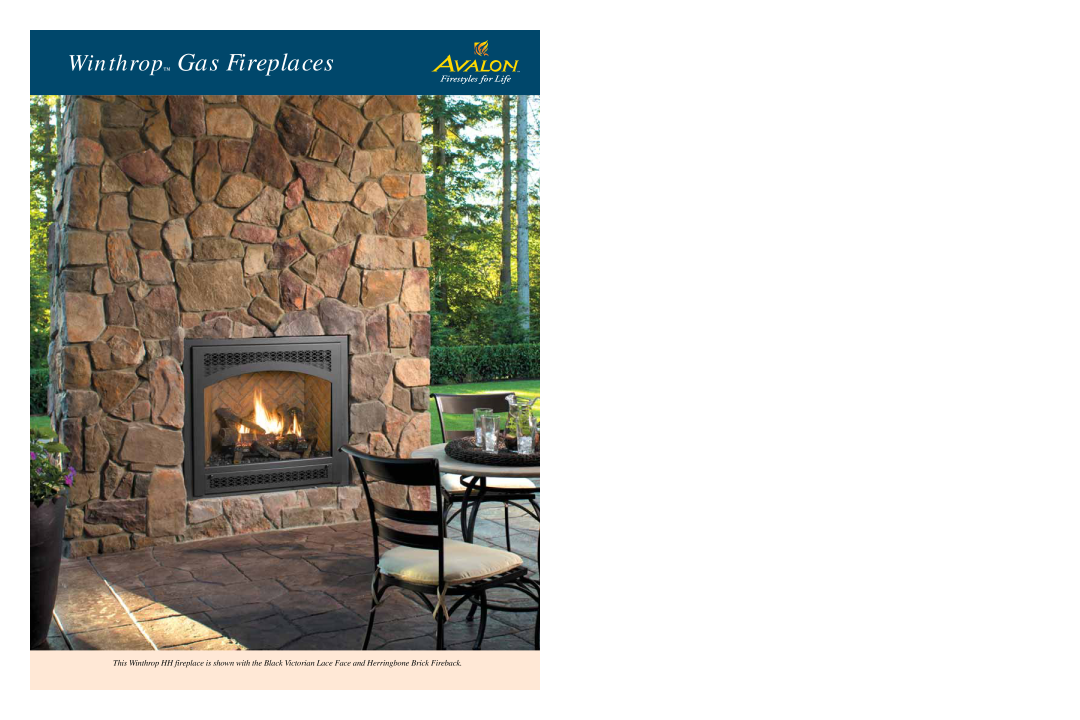 Avalon Stoves HH, TRV installation manual Winthrop Gas Fireplaces 