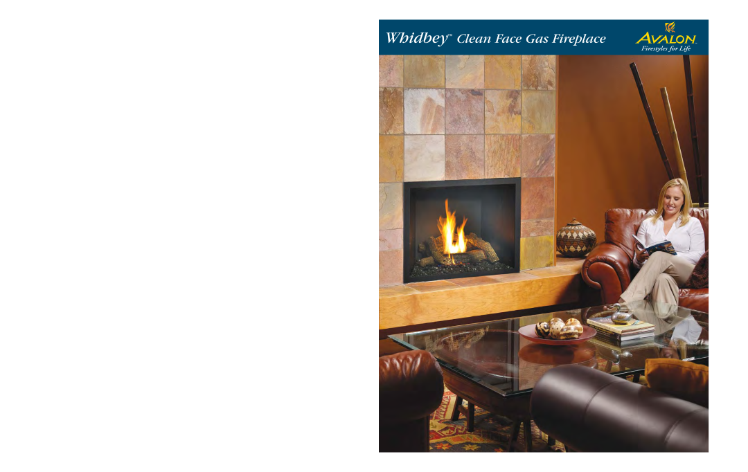 Avalon Stoves dimensions Whidbey Clean Face Gas Fireplace 
