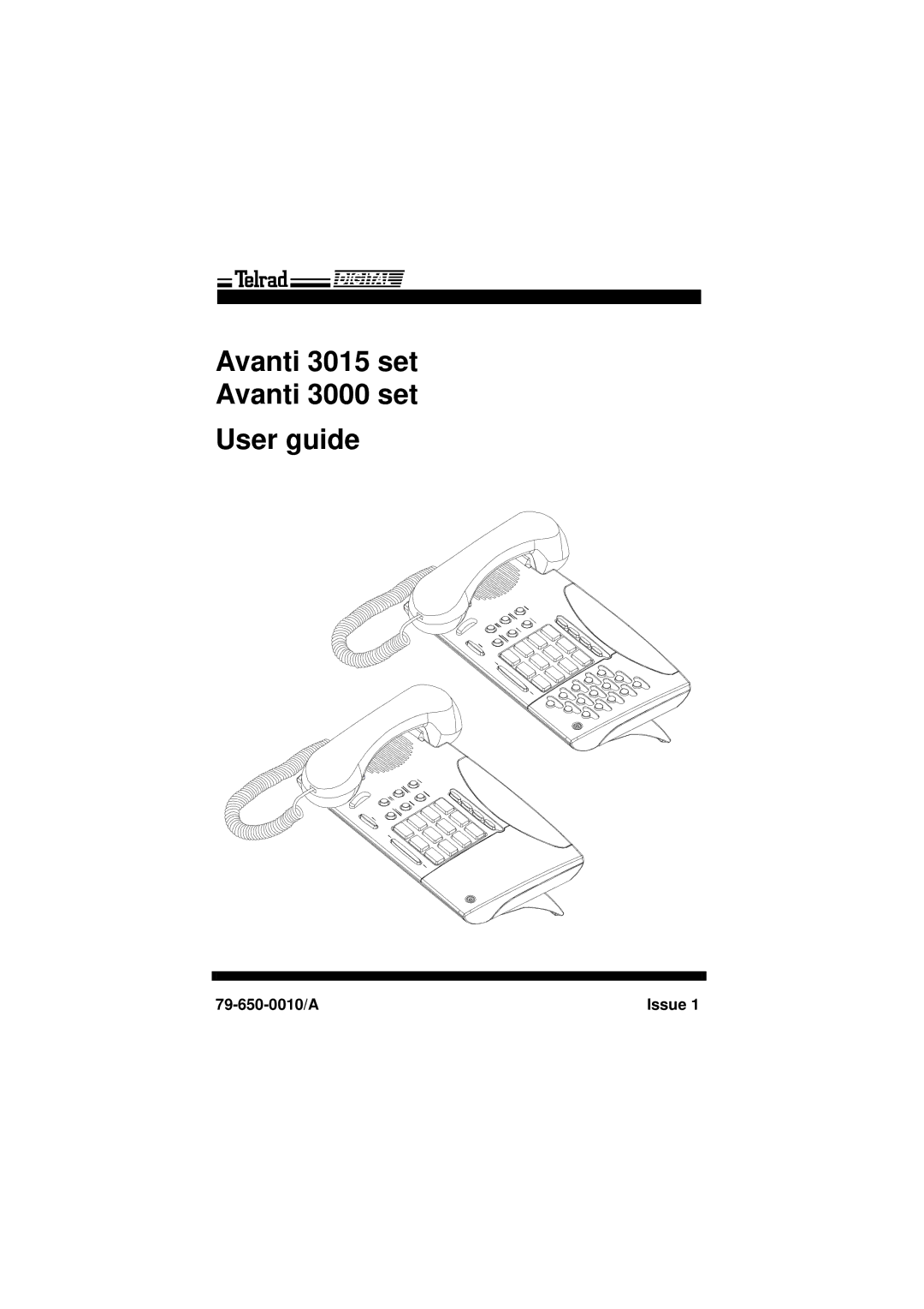 Avanti 3000 SET manual Avanti 3015 set Avanti 3000 set User guide 