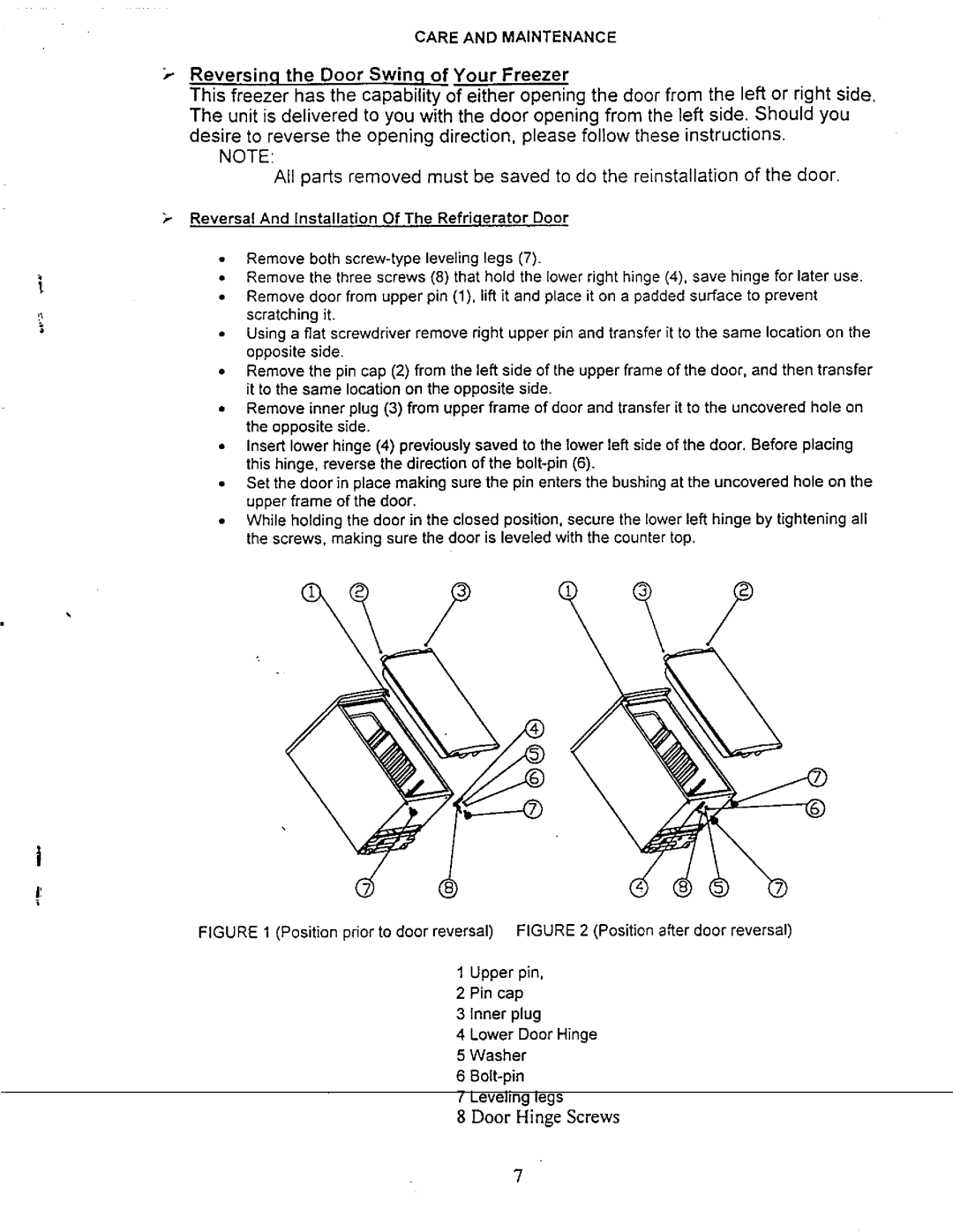 Avanti 509XBL, 519XSSL, 508XWL manual 