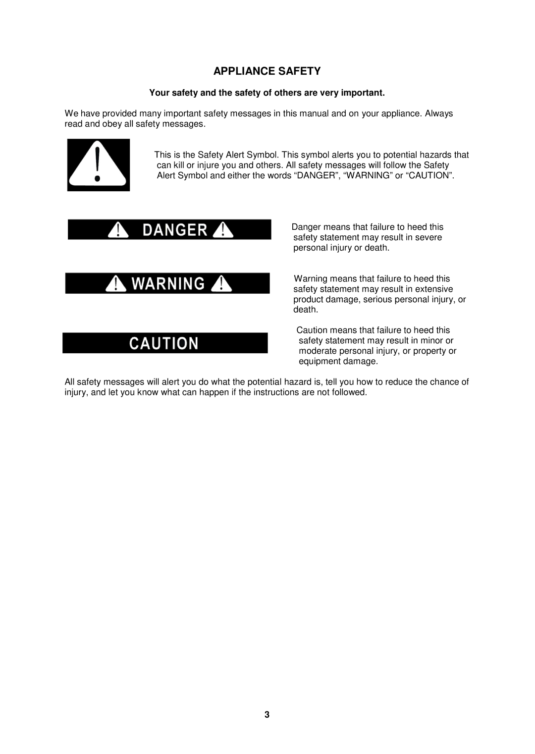 Avanti BCA1501SS instruction manual Appliance Safety, Your safety and the safety of others are very important 