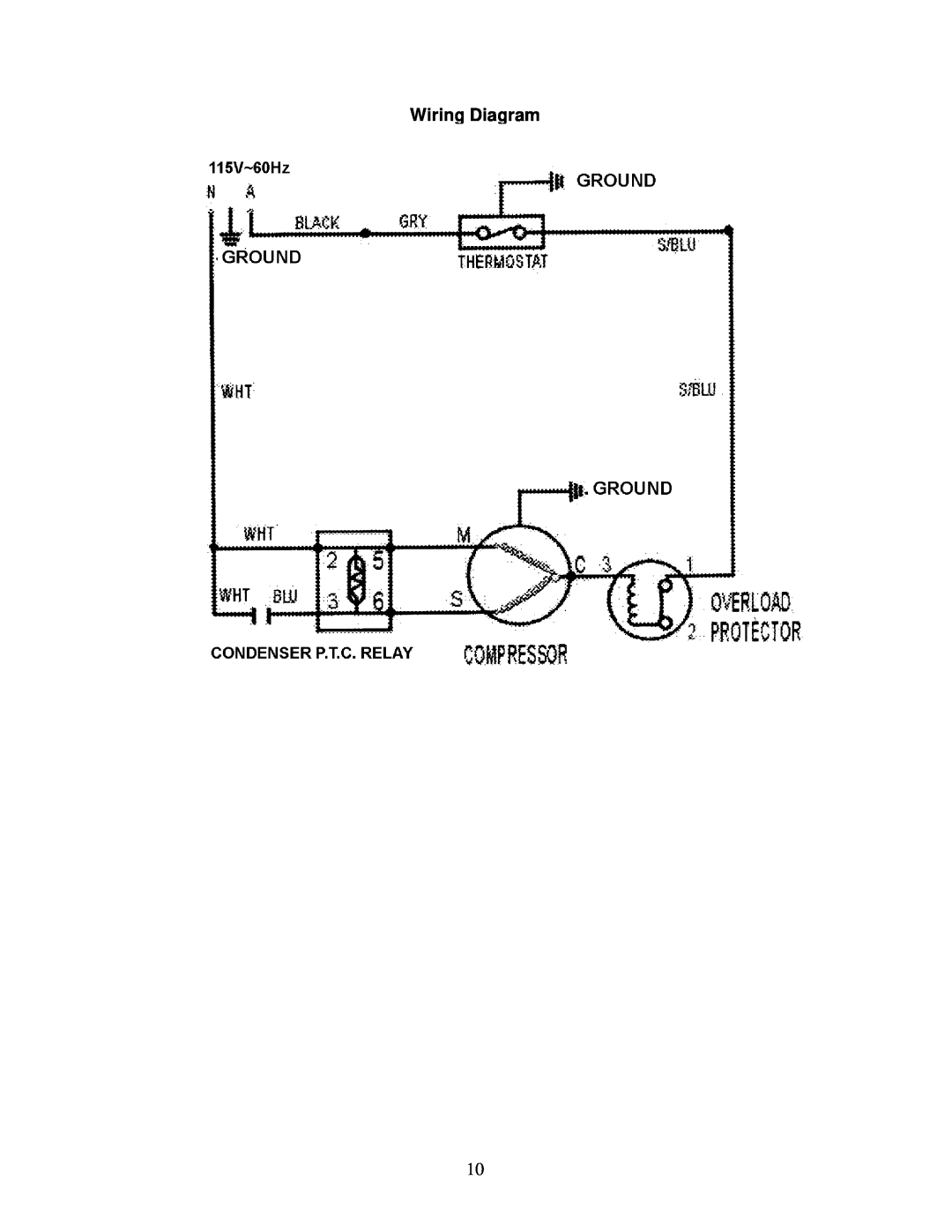 Avanti BCA327B instruction manual Wiring Diagram 