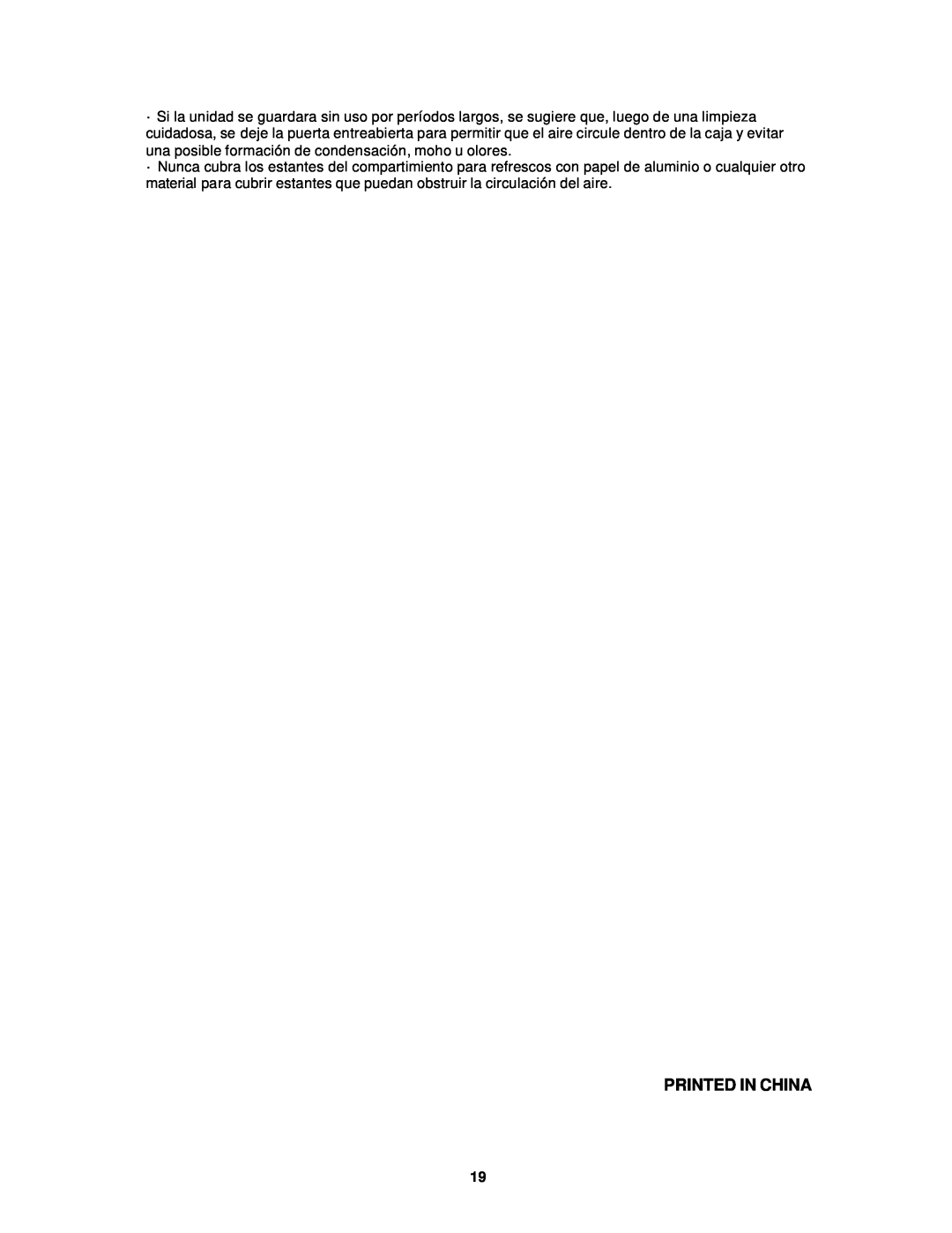 Avanti BCA5104SG, BCA5102SS instruction manual 