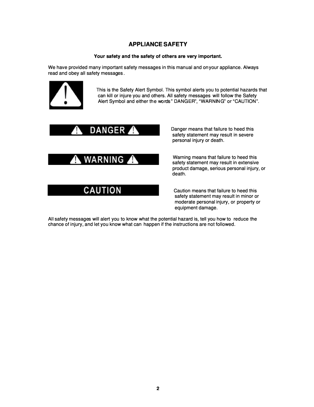 Avanti BCAD680 instruction manual Appliance Safety 