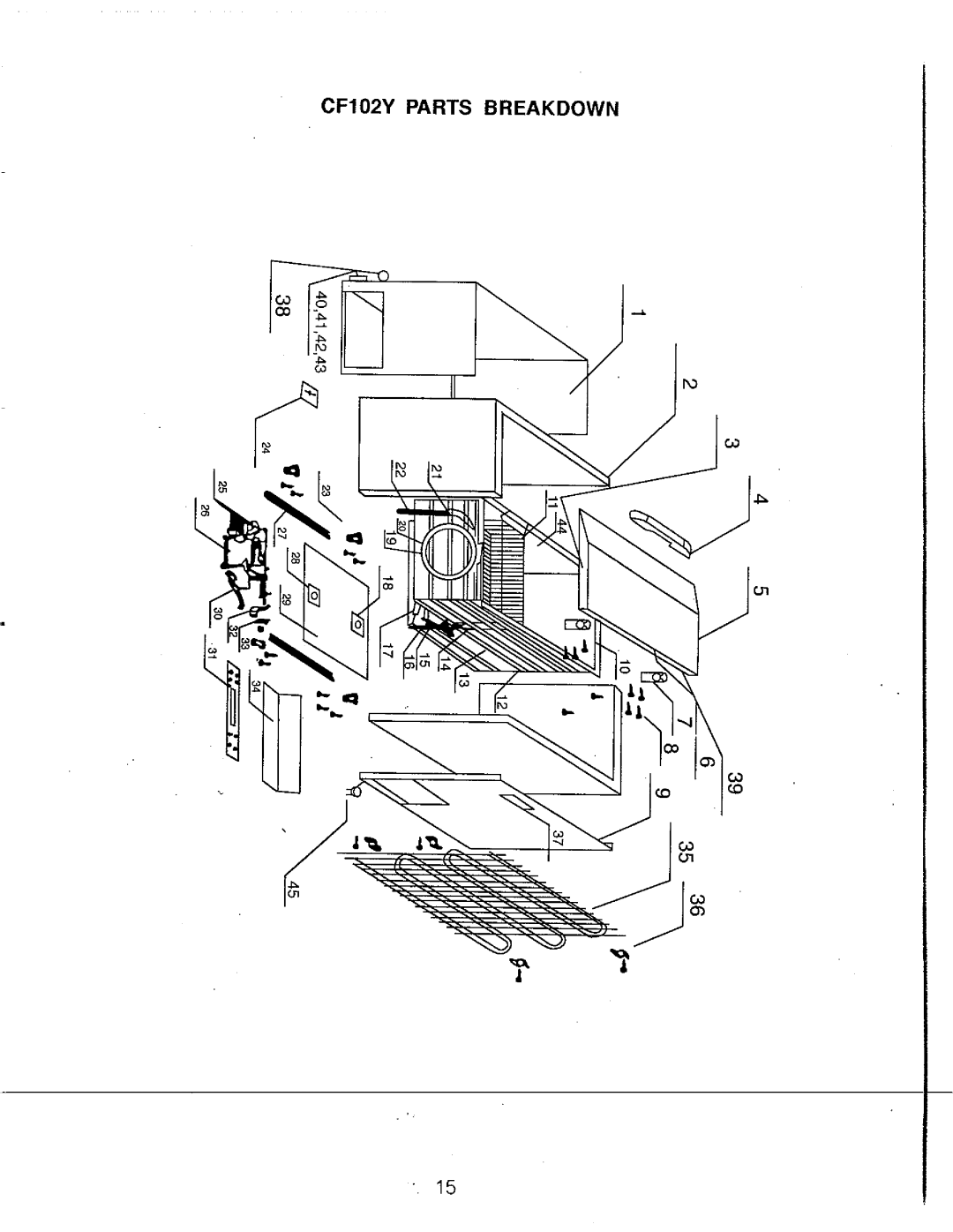 Avanti CF102Y manual 