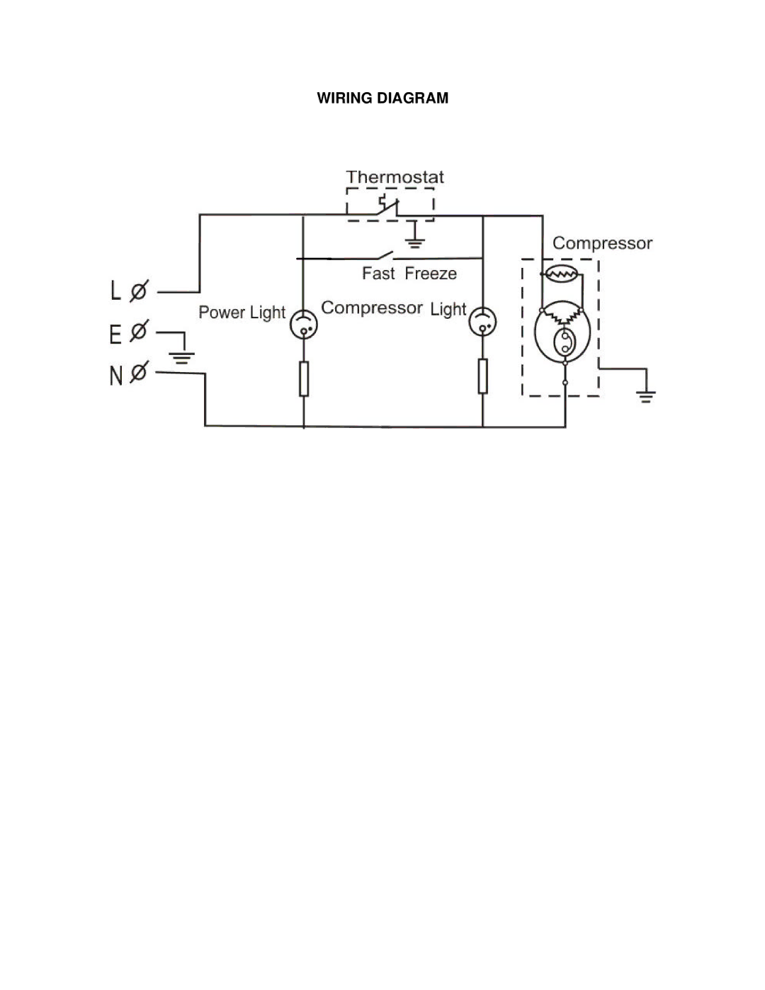 Avanti CF210G instruction manual Wiring Diagram 