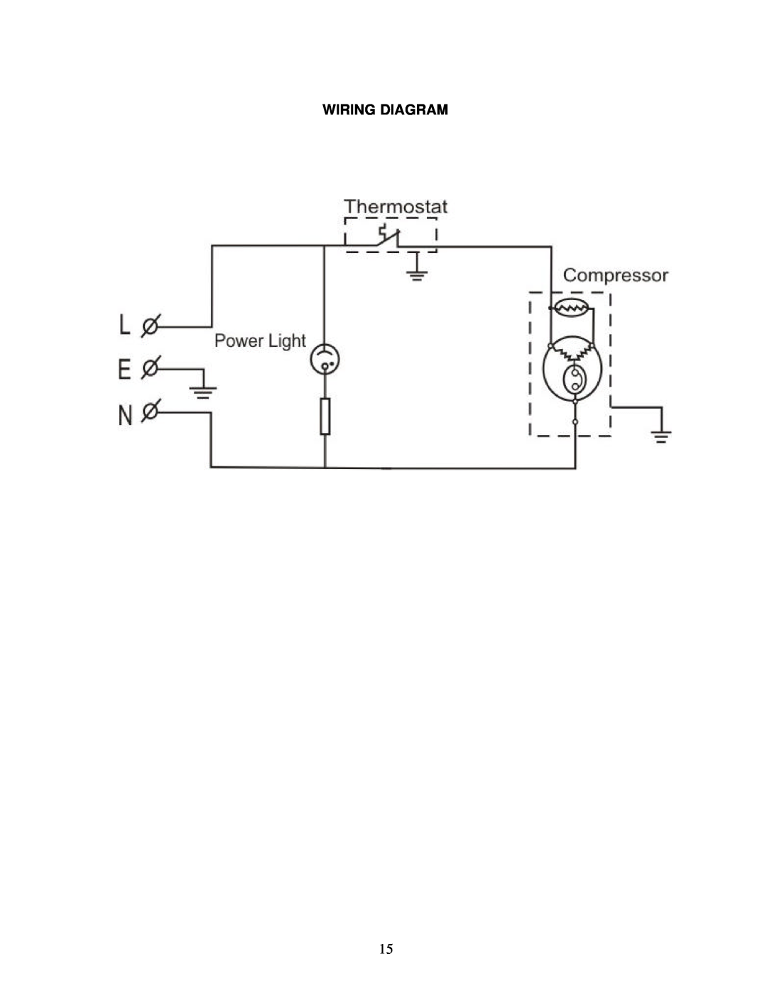 Avanti CF61 instruction manual Wiring Diagram 