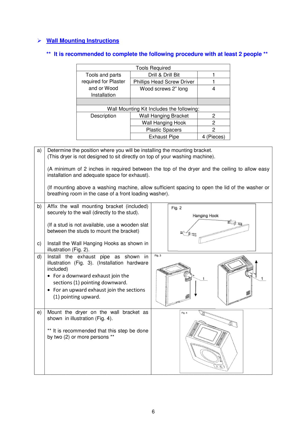 Avanti D110-1 instruction manual 