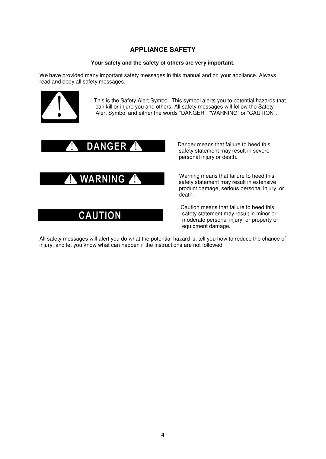 Avanti EWC2410DZ instruction manual Appliance Safety, Your safety and the safety of others are very important 