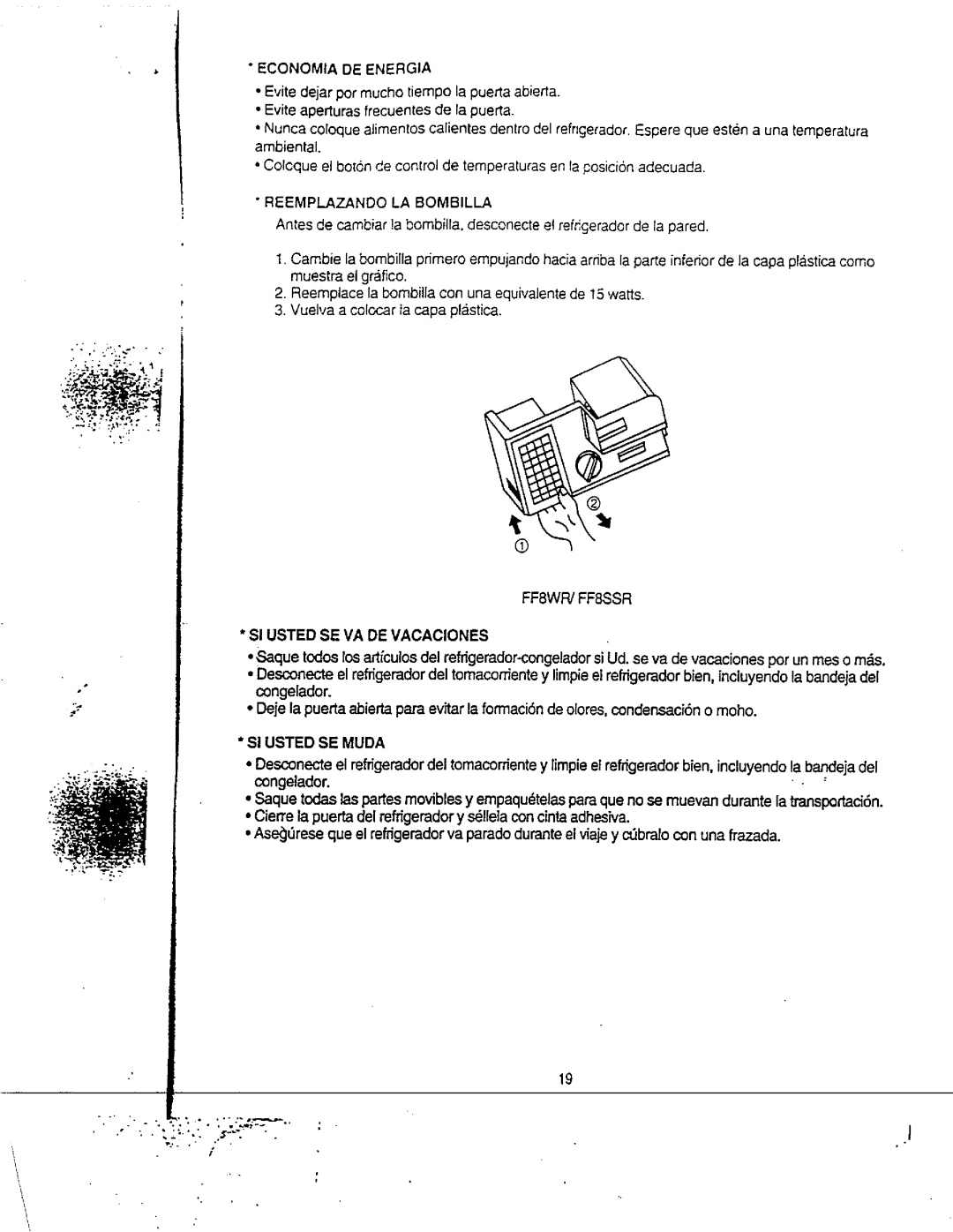 Avanti FF8WR, FF8SSR manual 