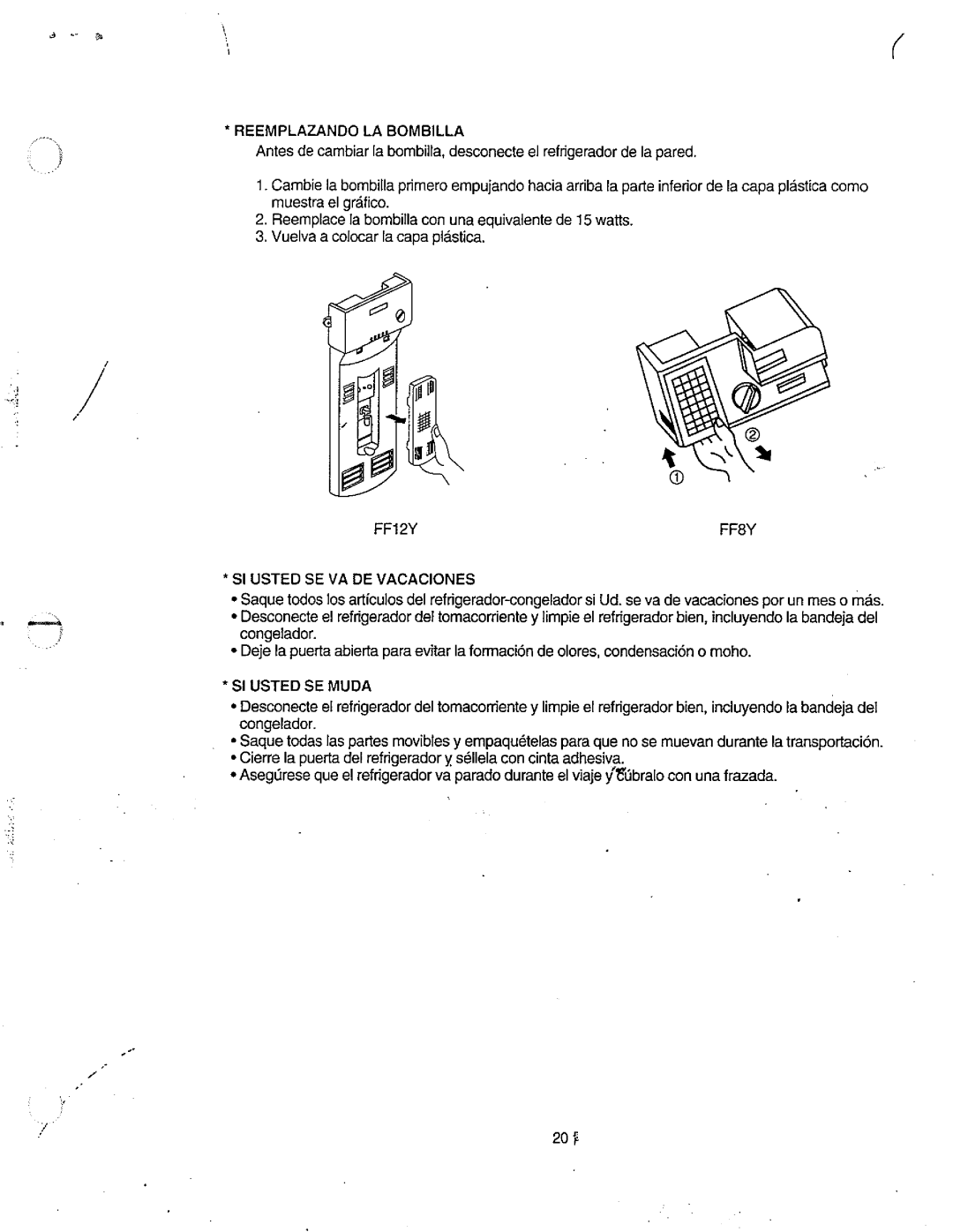 Avanti FF8Y, FF12Y manual 