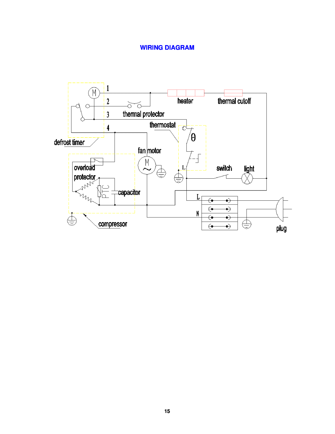 Avanti FF992PS instruction manual Wiring Diagram 