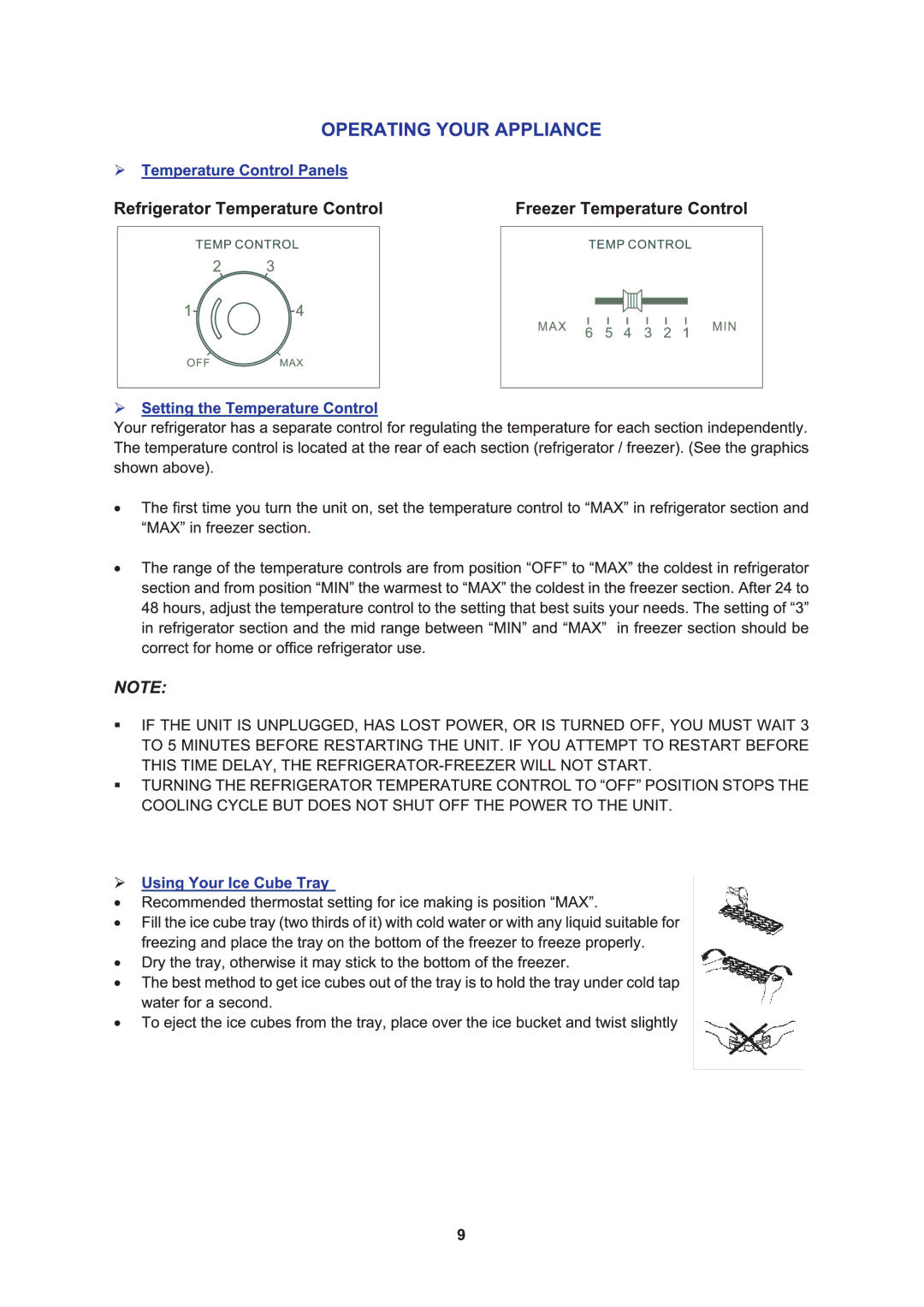 Avanti FF998W, FF999PS manual 