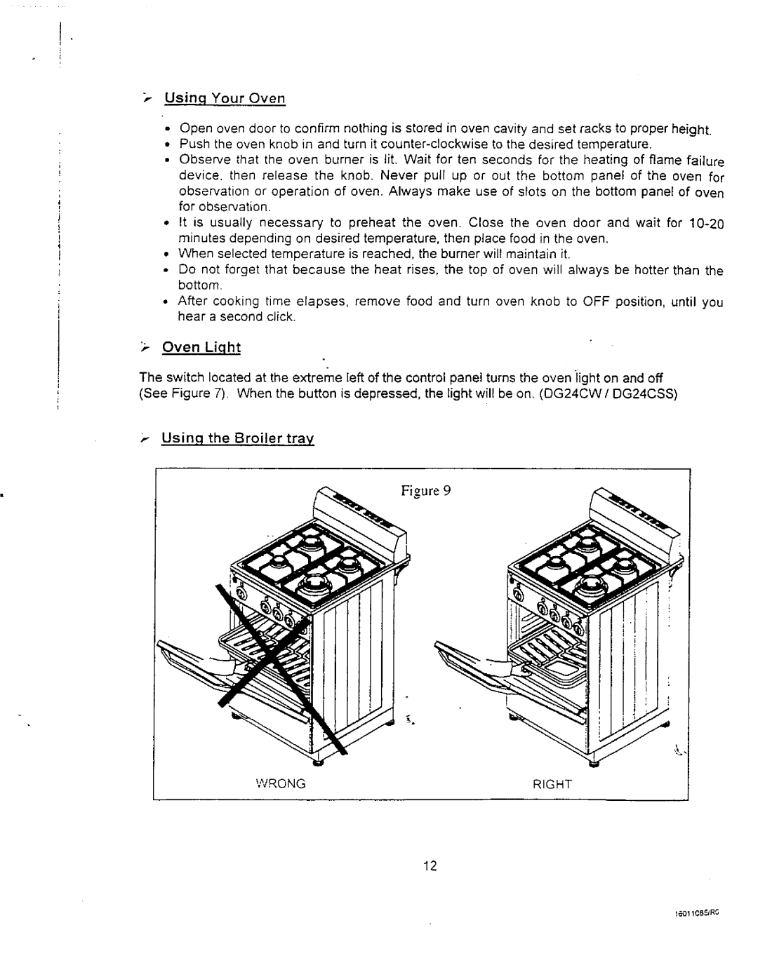 Avanti G24AW, DG24CSS manual 