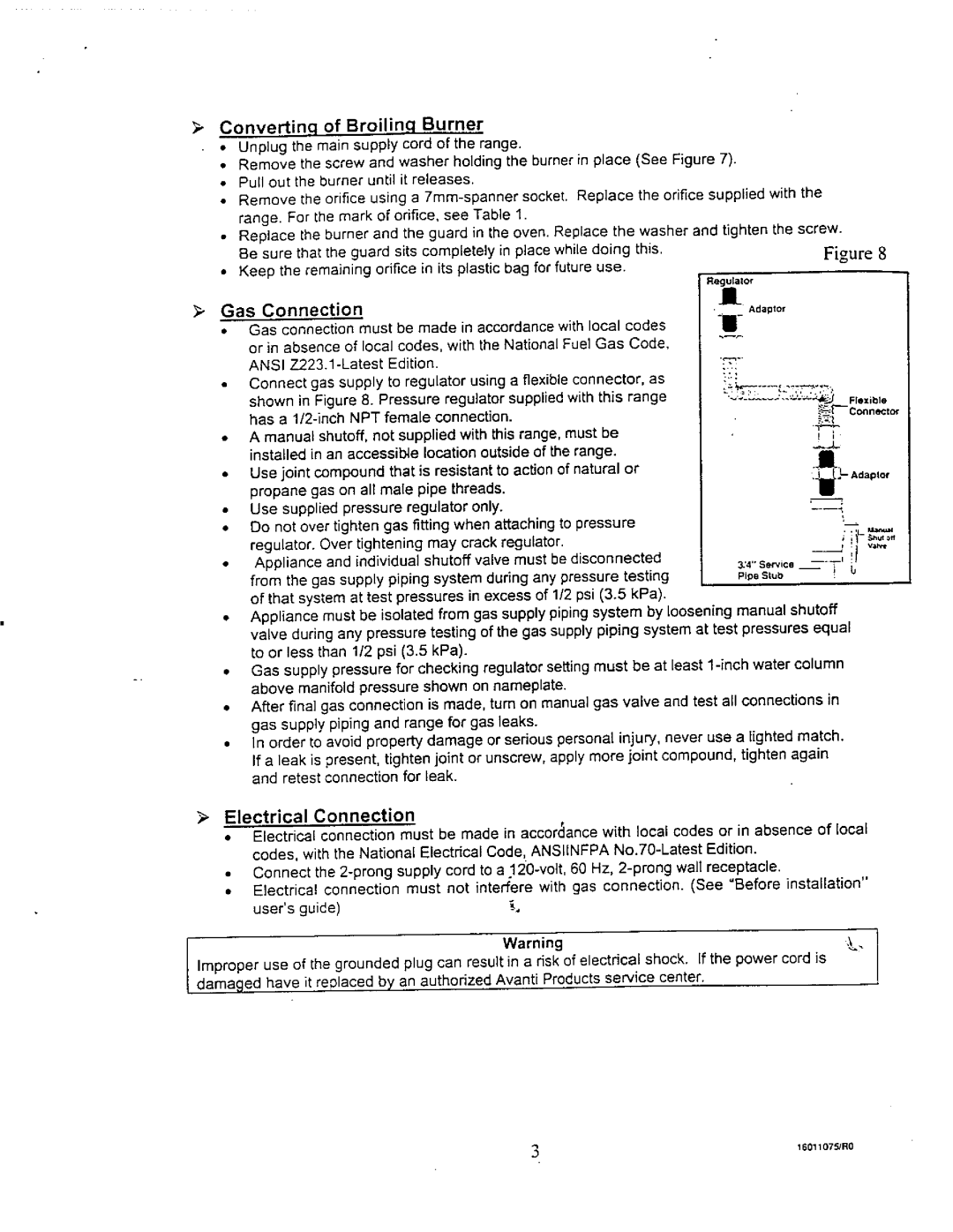 Avanti DG24CSS, G24AW manual 