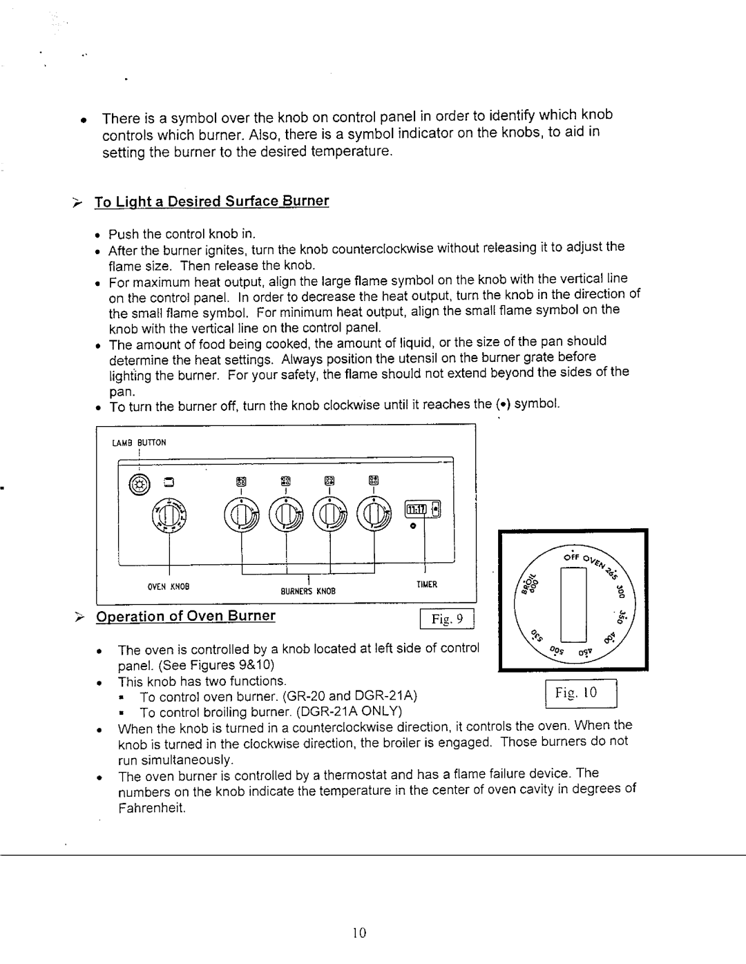 Avanti GR-20, DGR-21A manual 