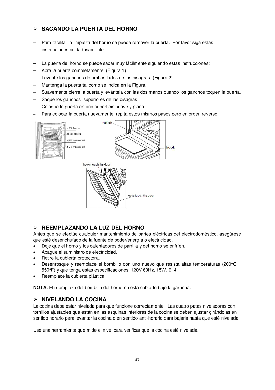 Avanti GR2013CSS, GR2012CB, GR2011CW  Sacando LA Puerta DEL Horno,  Reemplazando LA LUZ DEL Horno,  Nivelando LA Cocina 