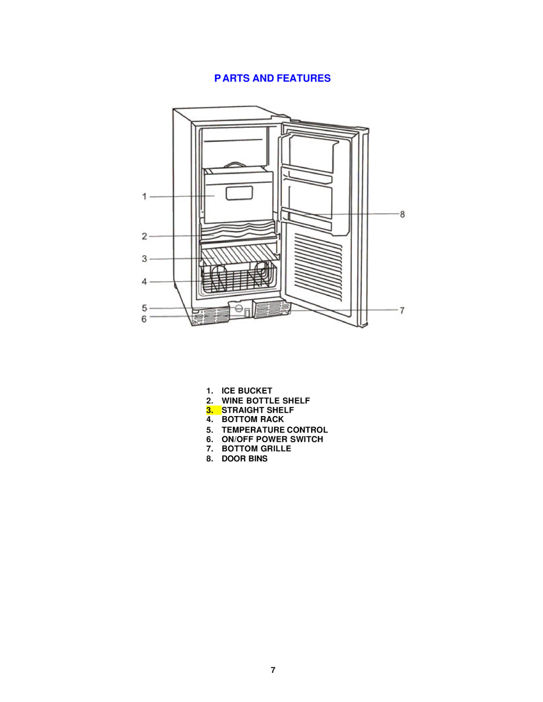 Avanti IM320299 instruction manual Arts and Features 