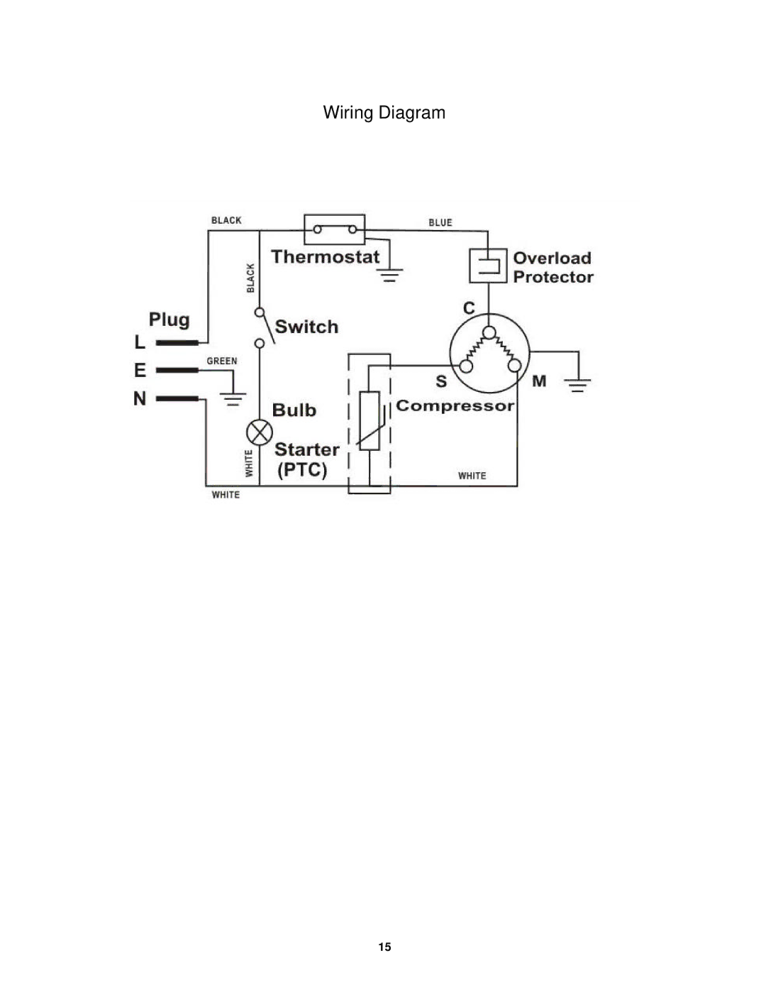 Avanti OR2700SS instruction manual Wiring Diagram 