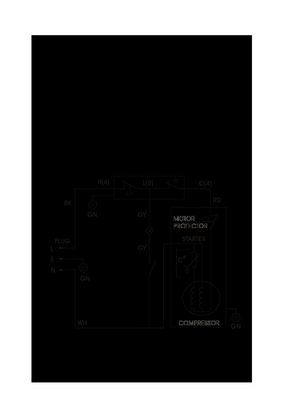 Avanti RA7316PST, RA7306WT instruction manual Wiring Diagram, Thermostat Interior Lamp Door Sw 