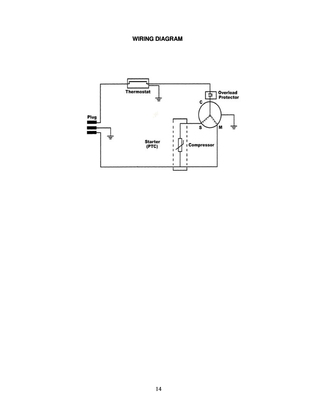 Avanti RF171PSS, RF170W instruction manual Wiring Diagram 