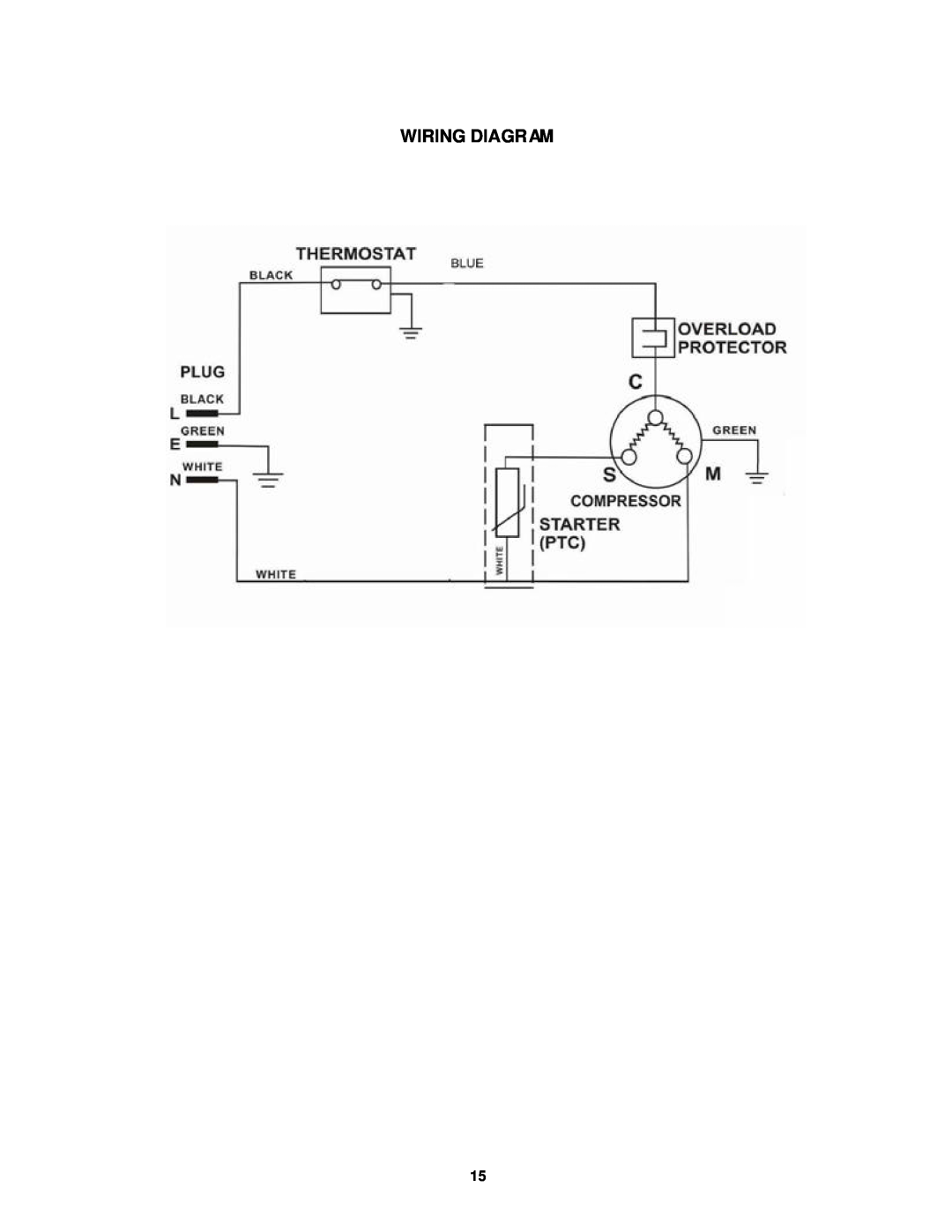 Avanti RM4550W instruction manual Wiring Diagram 