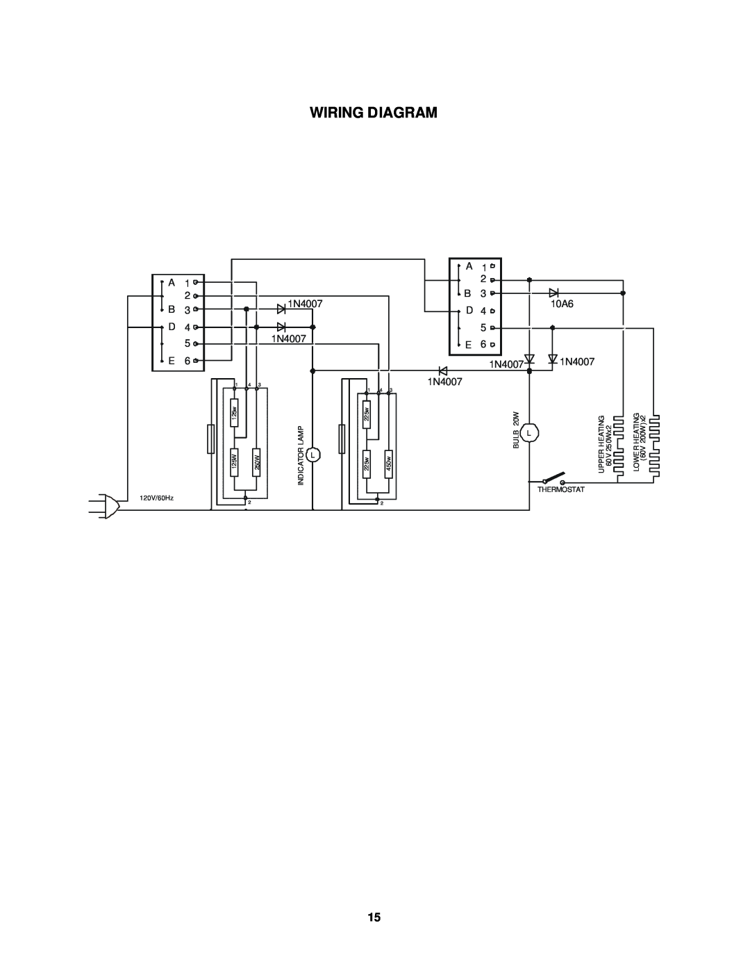 Avanti TFL-11 instruction manual 1N4007 