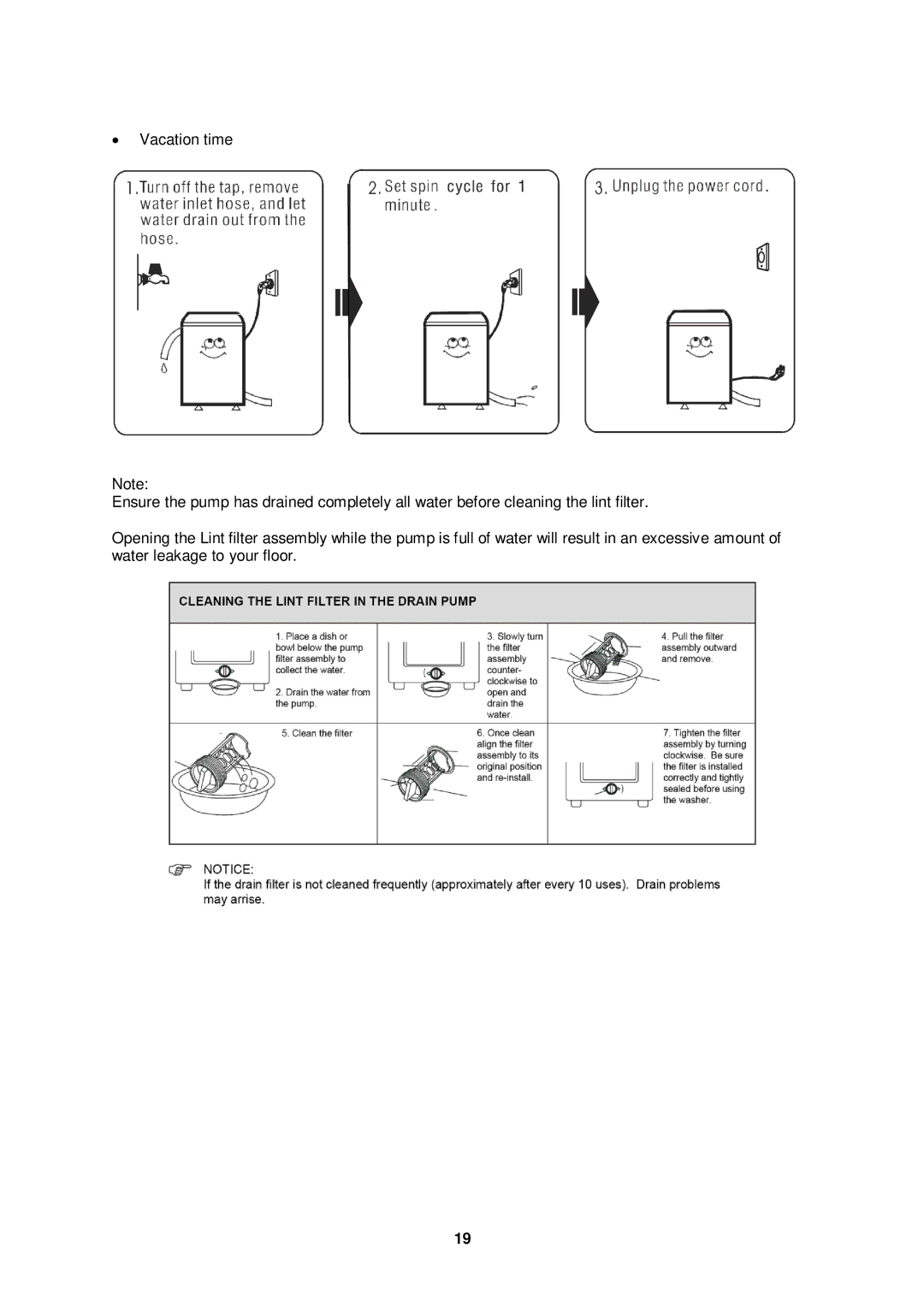 Avanti TLW09W instruction manual 