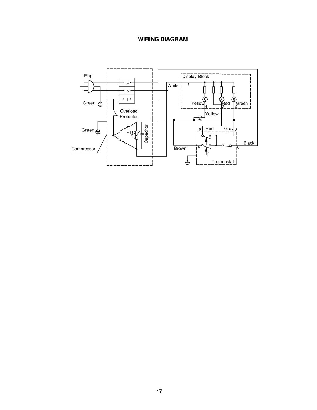 Avanti VM183W instruction manual Wiring Diagram 