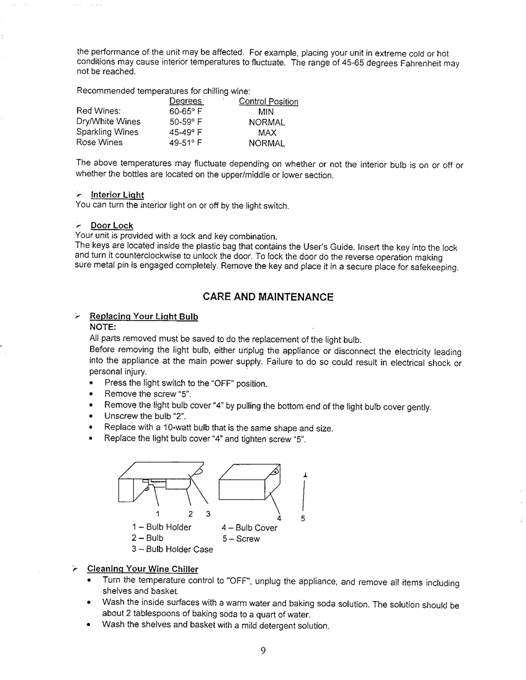 Avanti WC3200BG manual 