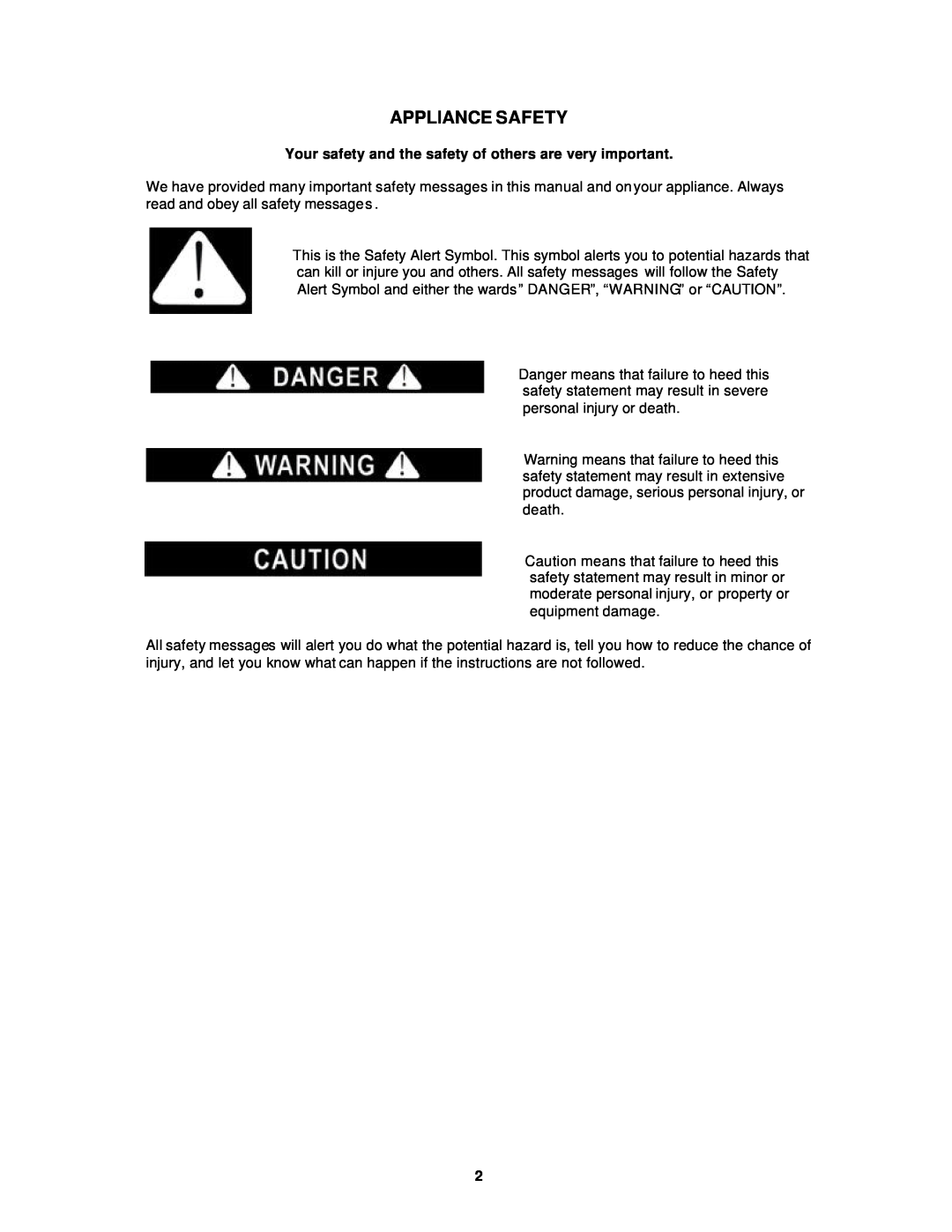 Avanti WC3201D instruction manual Appliance Safety 