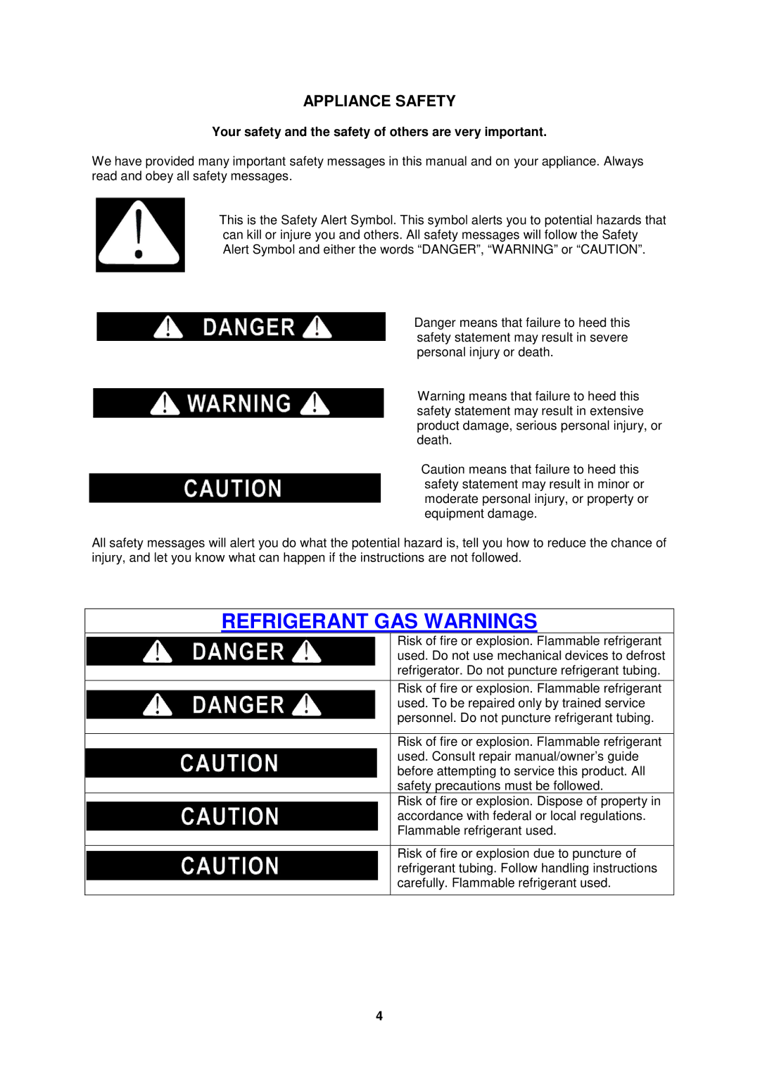 Avanti WC3406 instruction manual Appliance Safety, Your safety and the safety of others are very important 