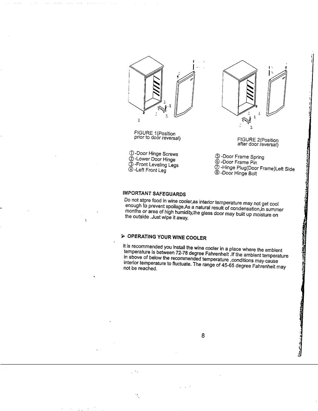 Avanti WC412D manual 