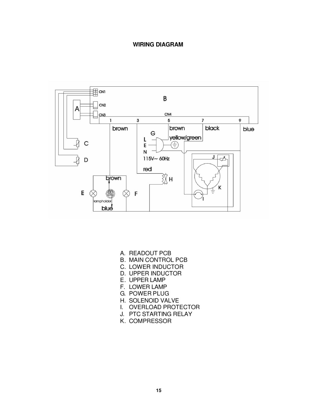 Avanti WC8302DZD instruction manual Wiring Diagram 