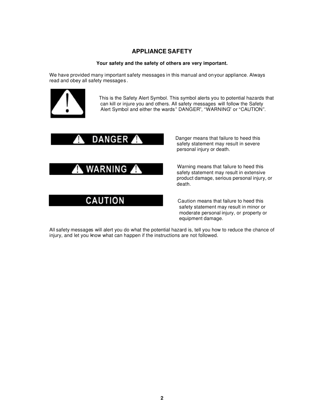 Avanti WC8302DZD instruction manual Appliance Safety, Your safety and the safety of others are very important 