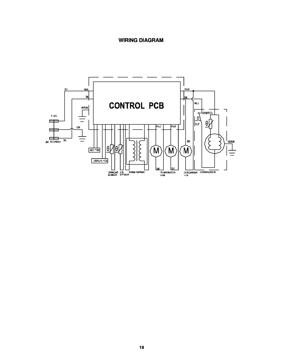 Avanti WC681BG, WCR682SS instruction manual Wiring Diagram 