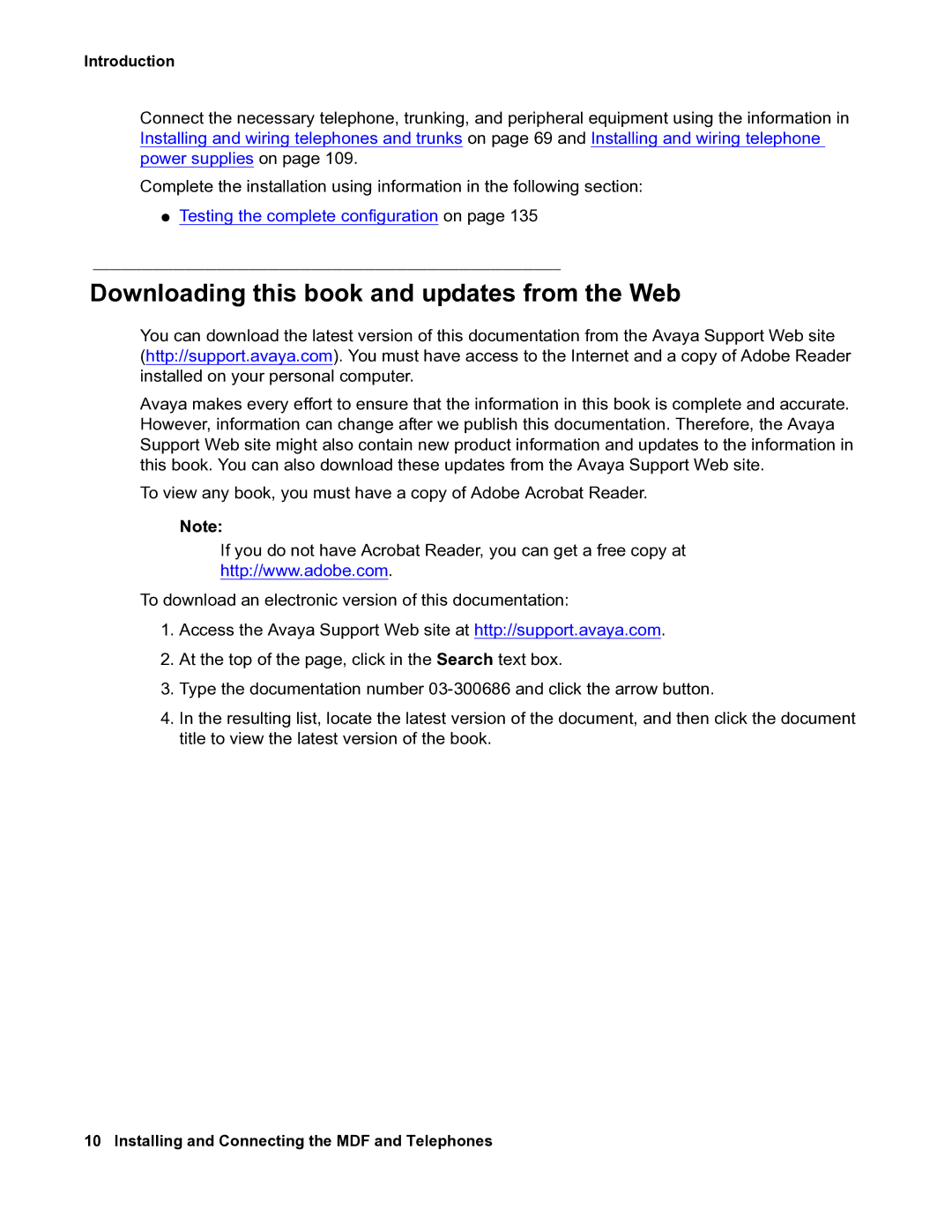 Avaya 03-300686 manual Downloading this book and updates from the Web 