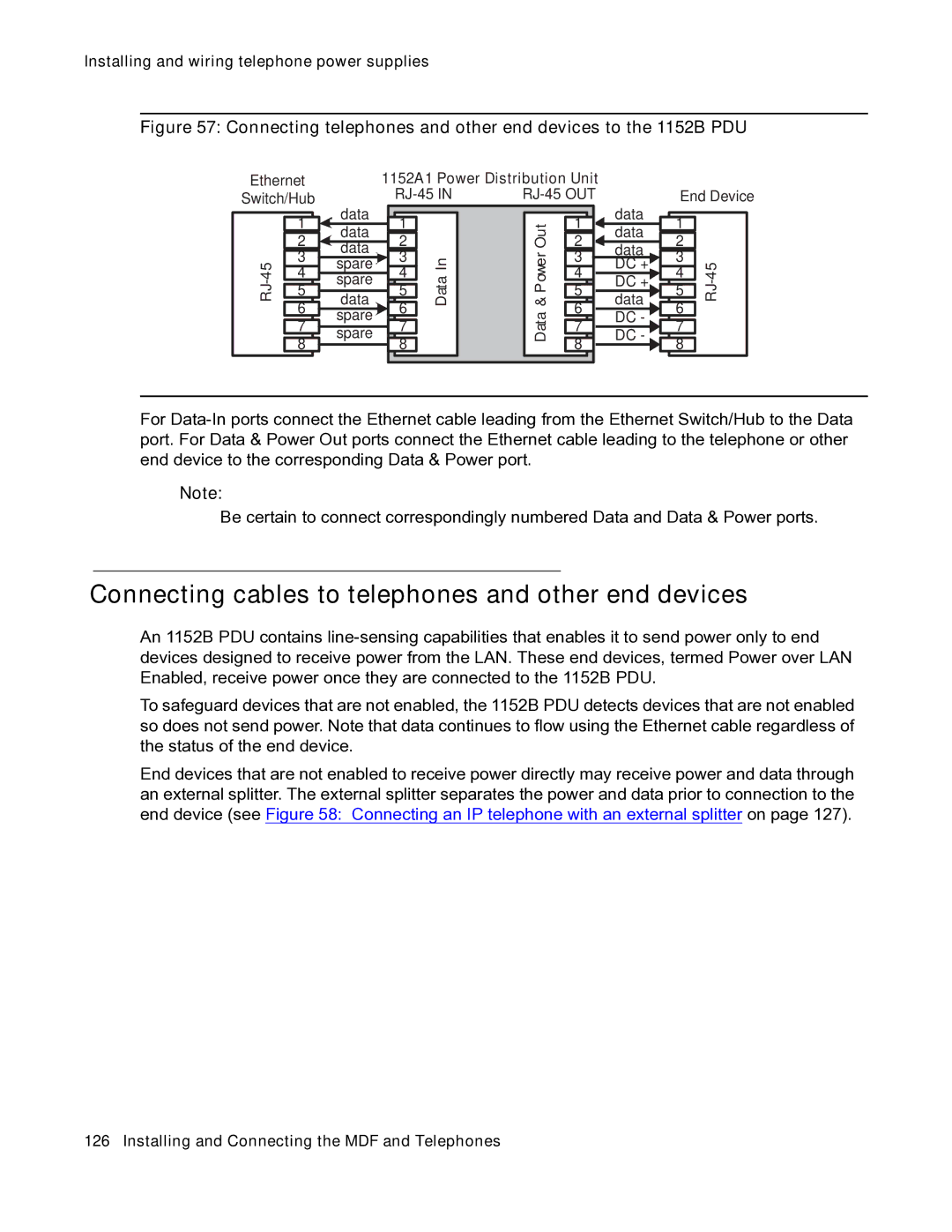 Avaya 03-300686 manual Connecting cables to telephones and other end devices 