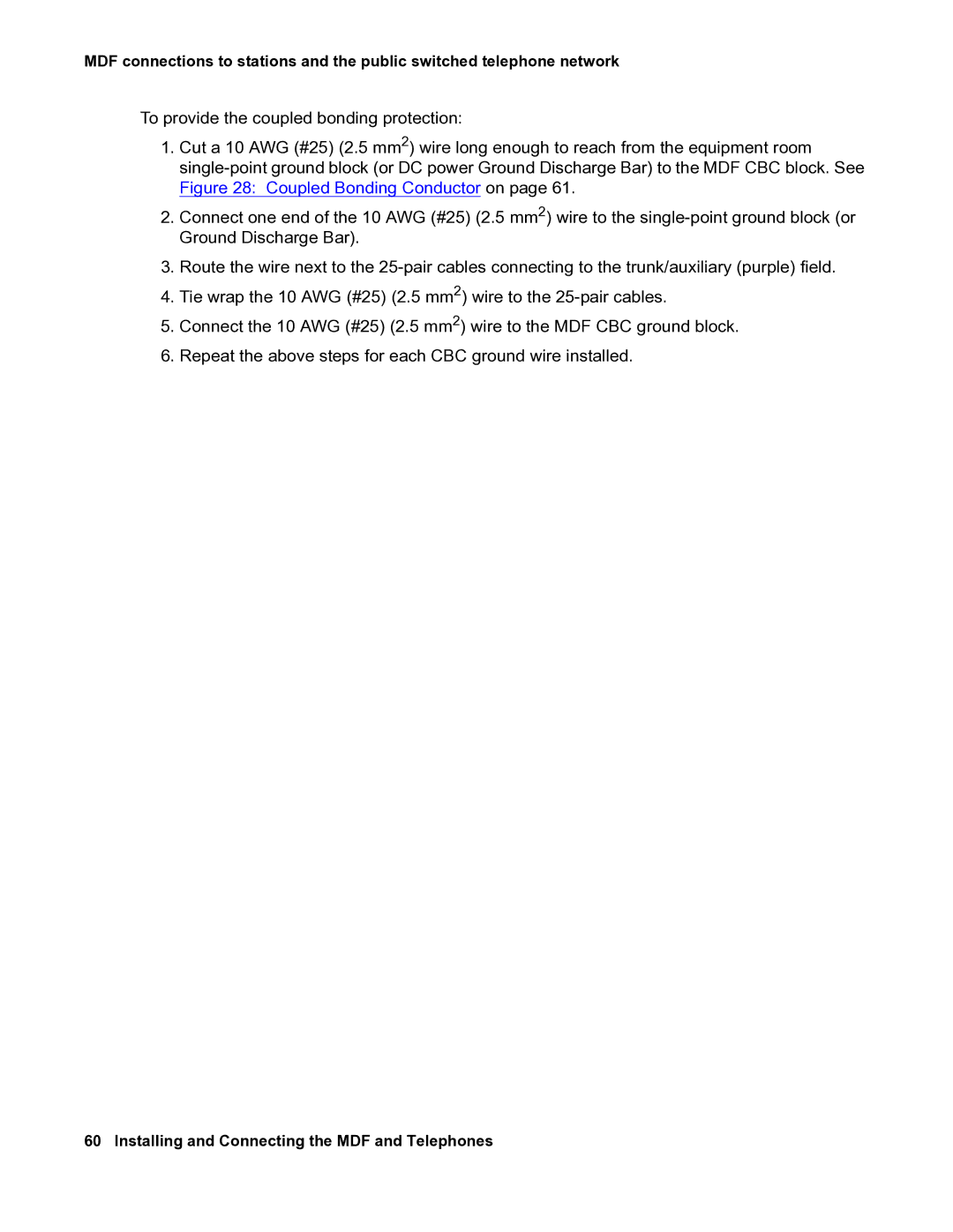 Avaya 03-300686 manual Installing and Connecting the MDF and Telephones 