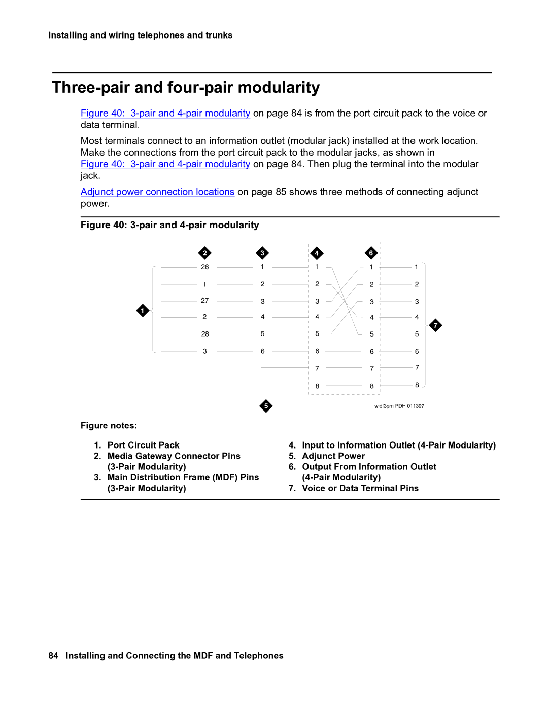 Avaya 03-300686 manual Three-pair and four-pair modularity, Pair and 4-pair modularity 