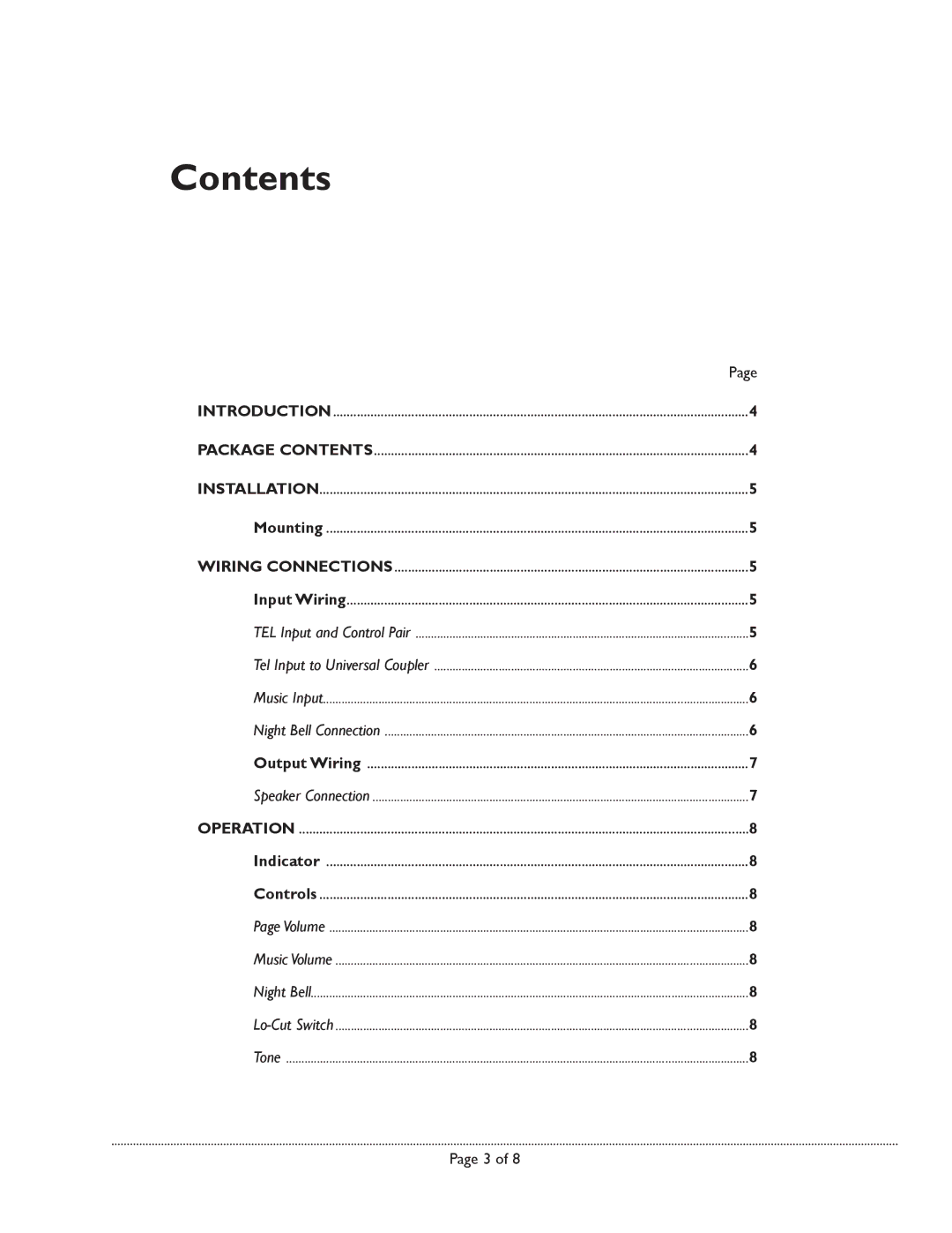 Avaya 10-Watt manual Contents 