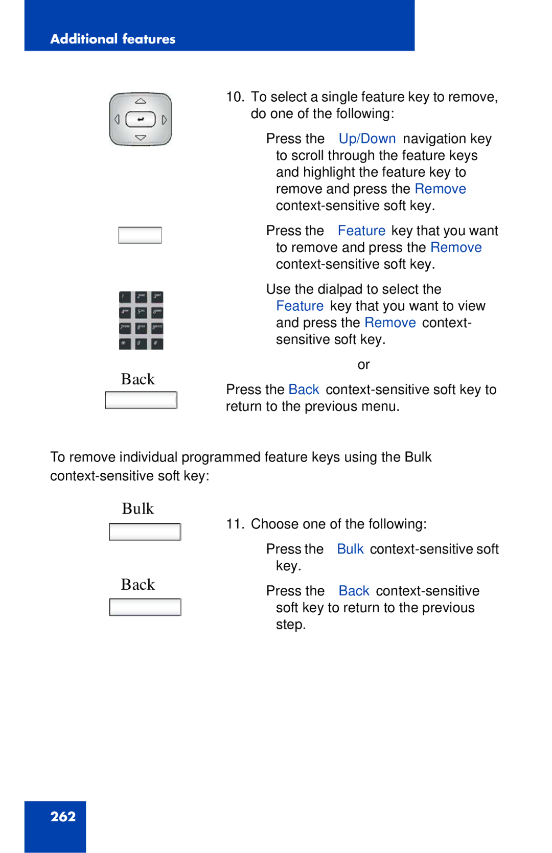 Avaya 1040E manual Bulk Back 