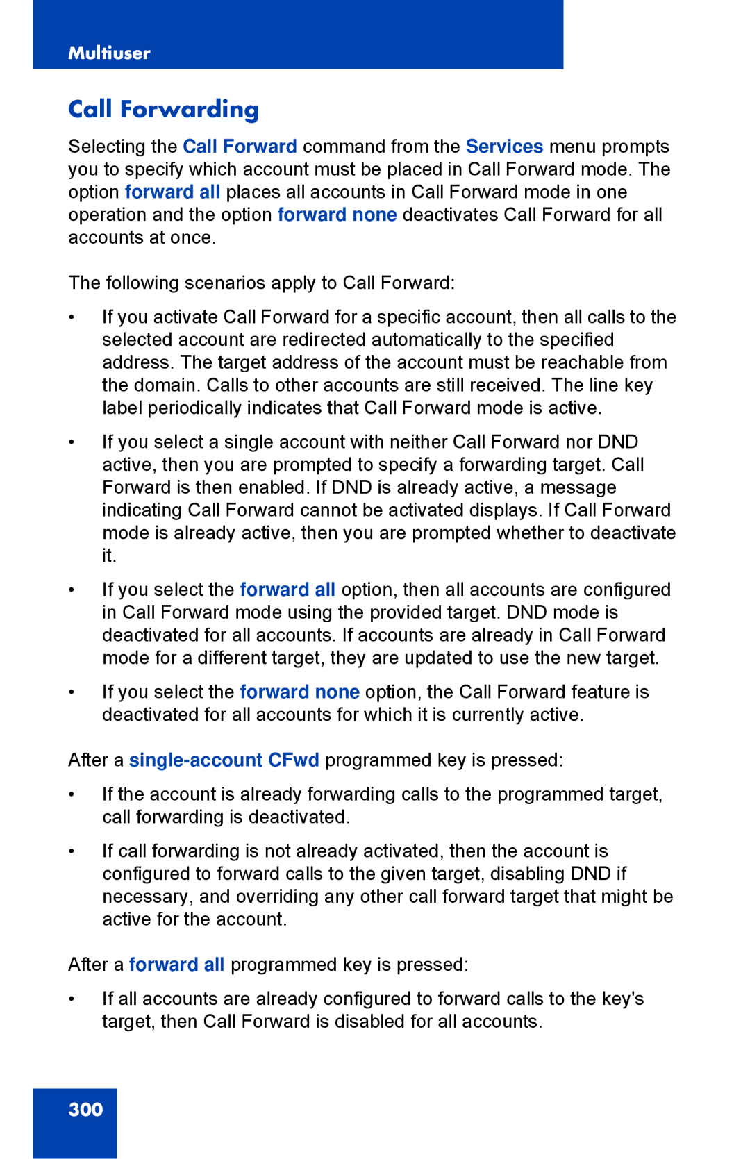 Avaya 1040E manual Call Forwarding 