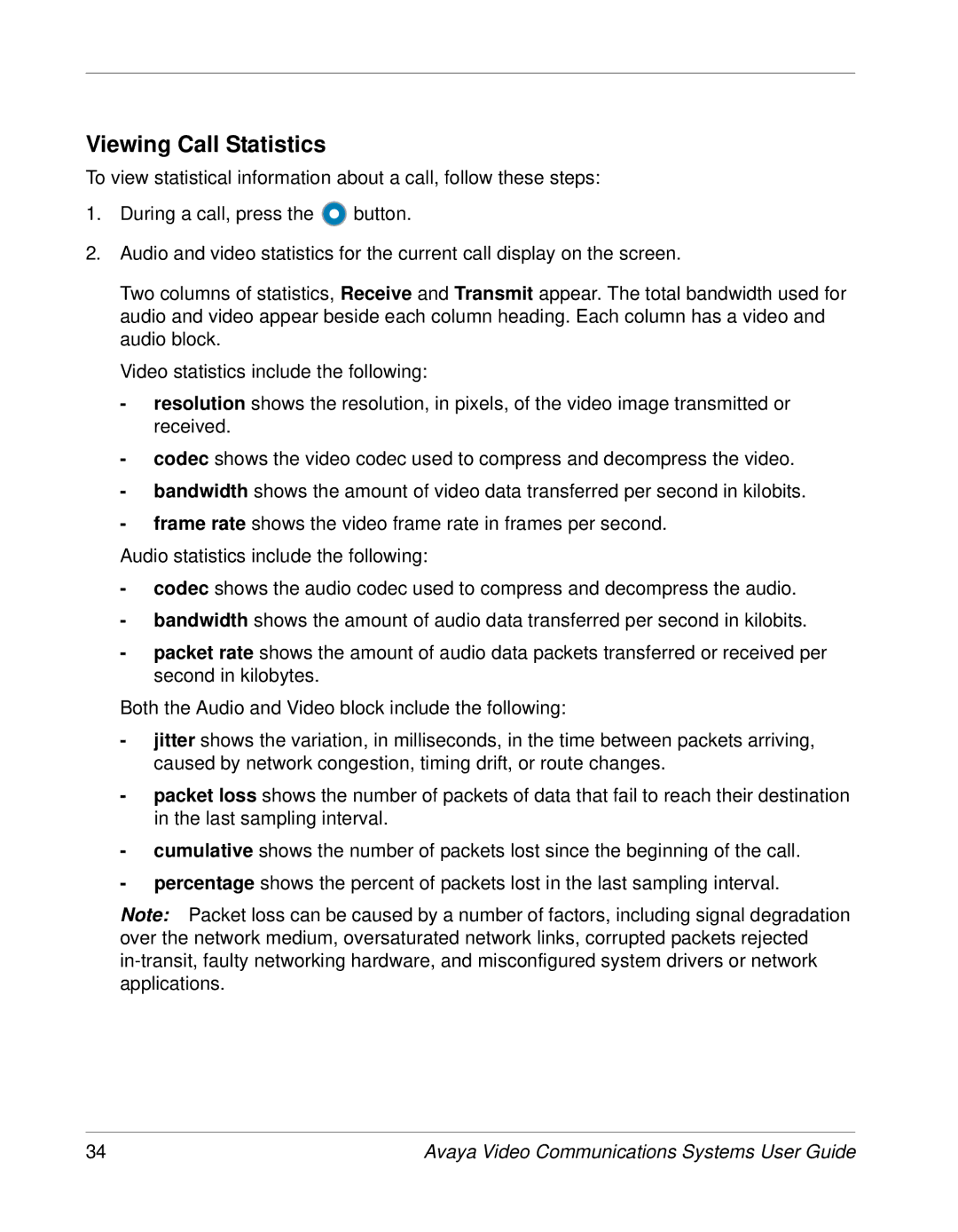 Avaya 1030, 1050, 1040 manual Viewing Call Statistics 