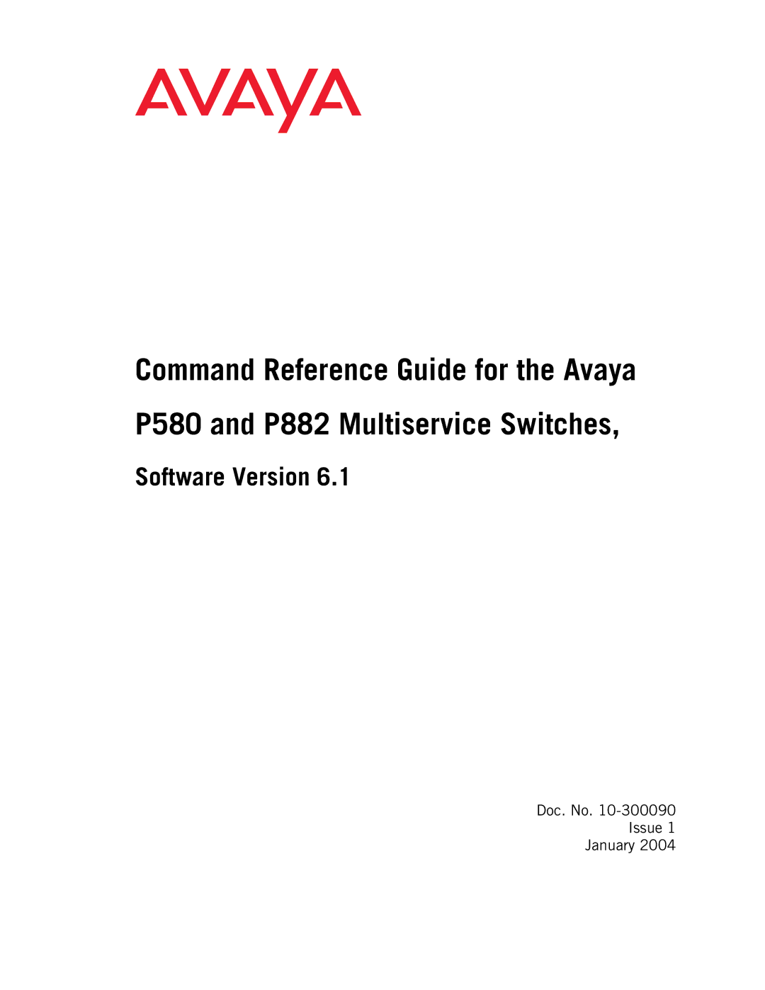 Avaya 106760804 manual Software Version 