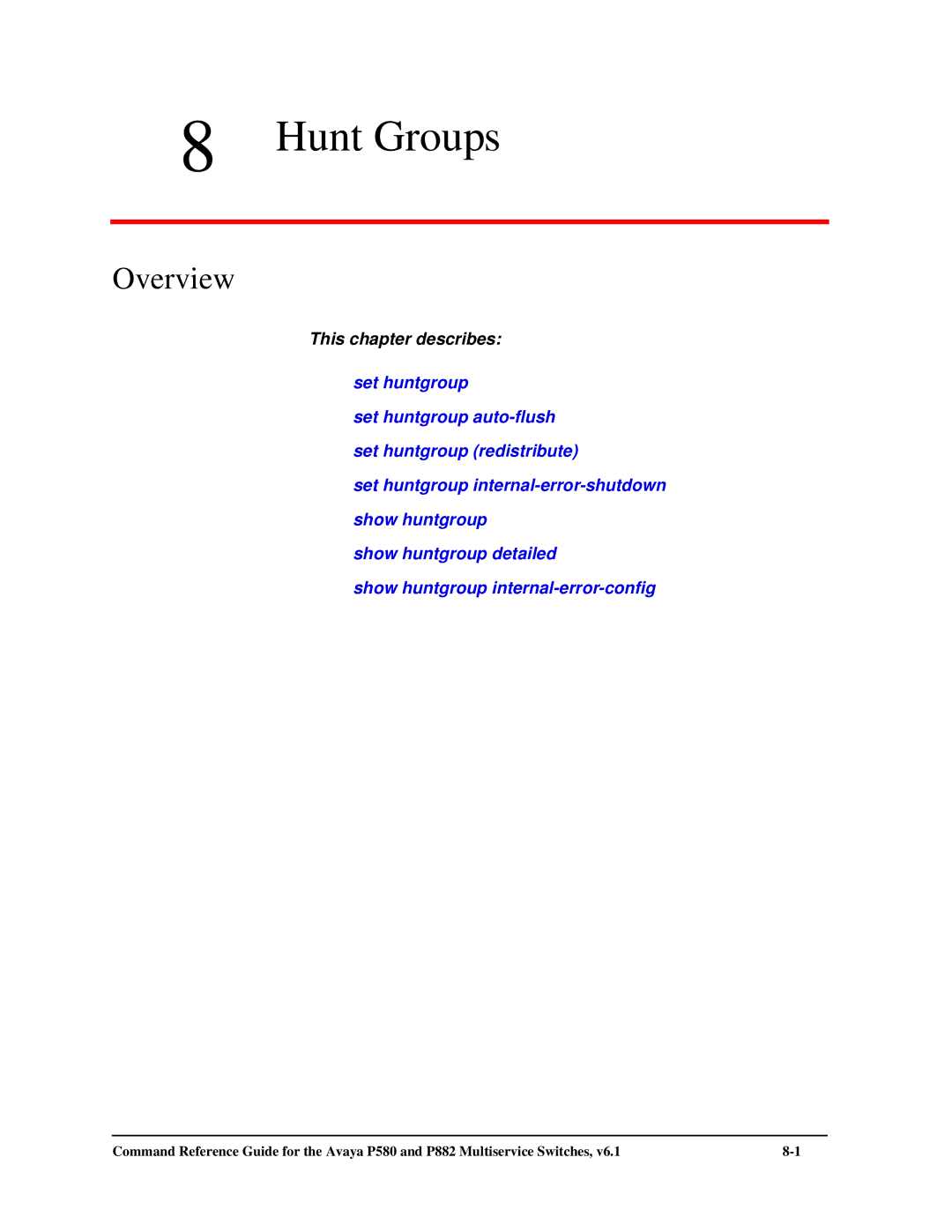 Avaya 106760804 manual Hunt Groups 