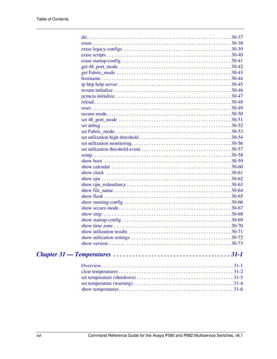 Avaya 106760804 manual Temperatures 